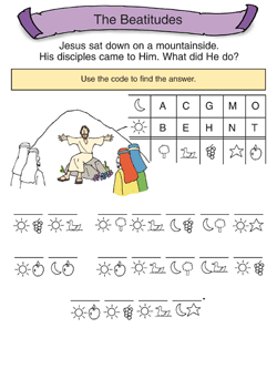 Fun Activities for kids in Sunday School Secret code childrens Sunday School activities