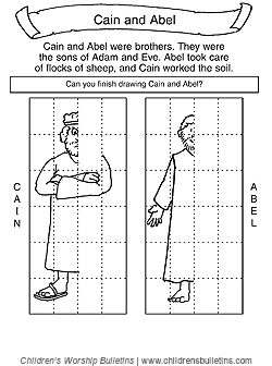 Sunday school activities about Cain and Abel Sunday school activities about Cain and Abel