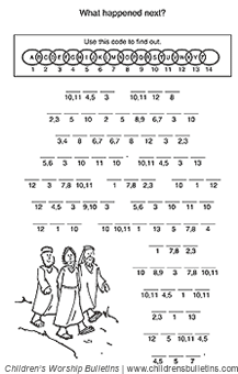 Sunday school activity about disciples for ages 7-12 Sunday school activity about disciples for ages 7-12