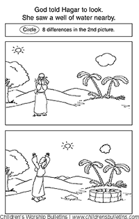 Sunday school activity about Hagar and Ishmael for ages 3-6 Sunday school activity about Hagar and Ishmael for ages 3-6
