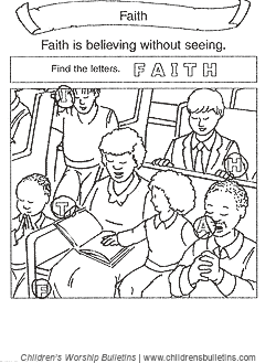 Another Faith Sunday School Game Another Sunday School Game About Faith